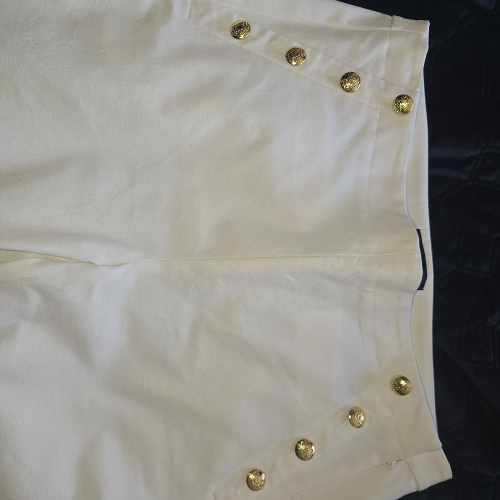 Banana Republic Cream Pants with Gold Buttons - Picture 5 of 5